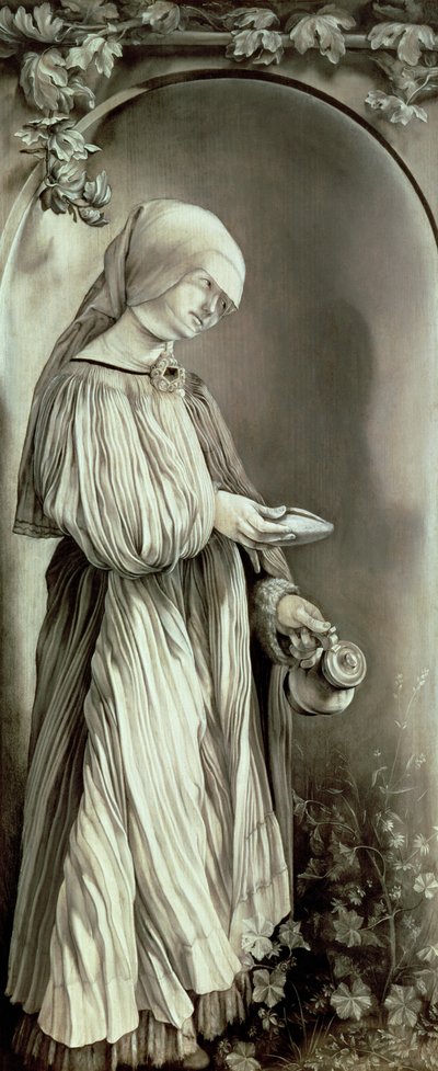 Magyar Szent Erzsébet (1207-31) 1509 (grisaille) alkotó: Matthias (c.1480 1528) Grunewald