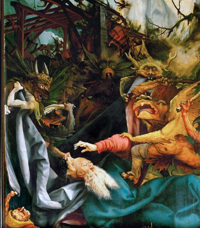 Szent Antal (festmény hársfára) alkotó: Matthias Gruenewald