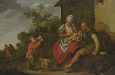 A vaskereskedő és családja alkotó: Matthias Scheits