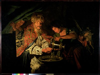 Pilátus kezet mos alkotó: Matthias Stomer