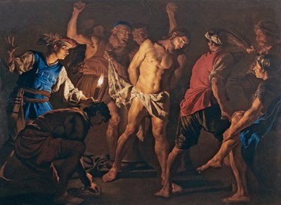 Krisztus korbácsolása c. 1640. alkotó: Matthias Stomer