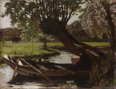 Csónak Pollard Willow-val alkotó: Matthijs Maris