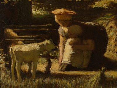 Ismerkedés (A kis kecske) alkotó: Matthijs Maris