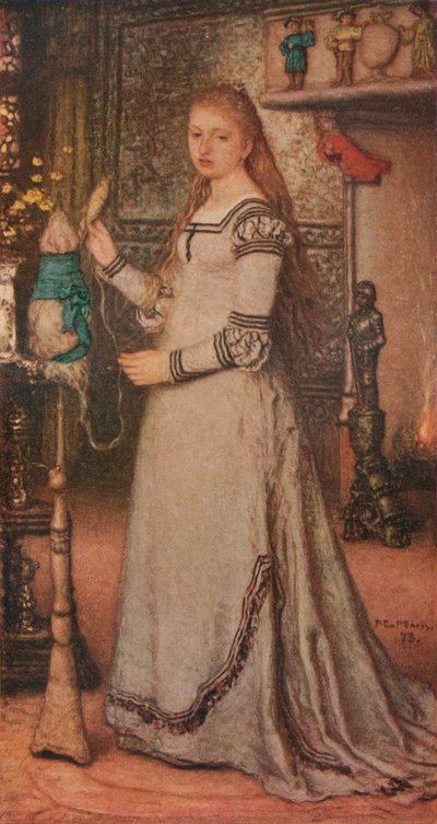 Lány döcögős, c1873 alkotó: Matthijs Maris