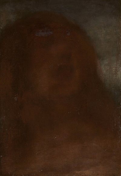 Egy nő feje, akit "szép szépségnek" hívnak alkotó: Matthijs Maris