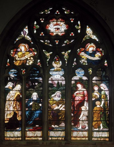 The Virtuous Woman, Holy Trinity, Leamington Spa, Cottier & Co, 1890 körül alkotó: Matthijs Maris