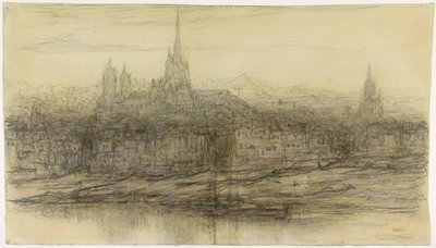 Rouen kilátása alkotó: Matthijs Maris