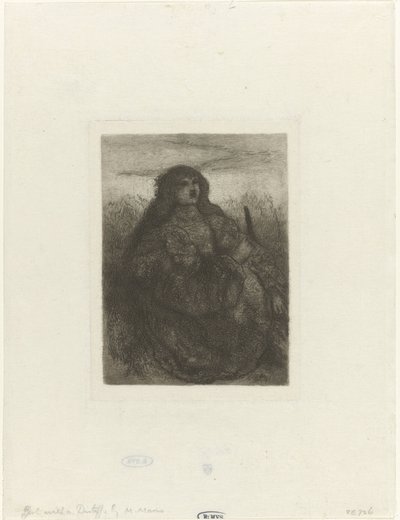 Nő a tájban Nő a szaggatott alkotó: Matthijs Maris