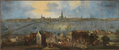 Kilátás az antwerpeni úttestre, 1682 és 1702 között. alkotó: Matthijs Schoevaerdts