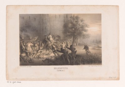 Bulgersteynt a normannok ostromolták Bulgersteyn (A norvégok) (cím a tárgyon) alkotó: Matthijs Willem Gerardus Michielsen
