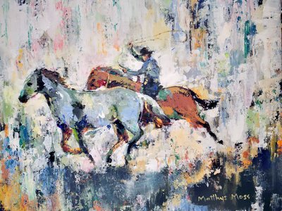 Cowboy kötélhúzás galoppban alkotó: Matthys Moss