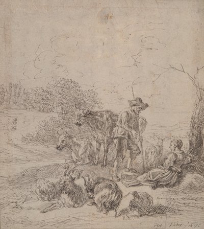 Lelkészi jelenet alkotó: Matthys van den Bergh