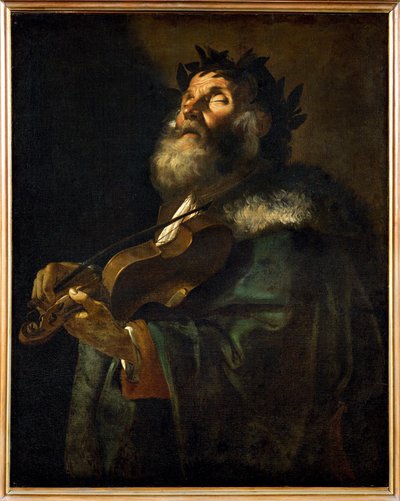Homer (festmény vászonra) alkotó: Mattia (1613-99) Preti