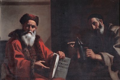 Diogenész és Platón alkotó: Mattia Preti
