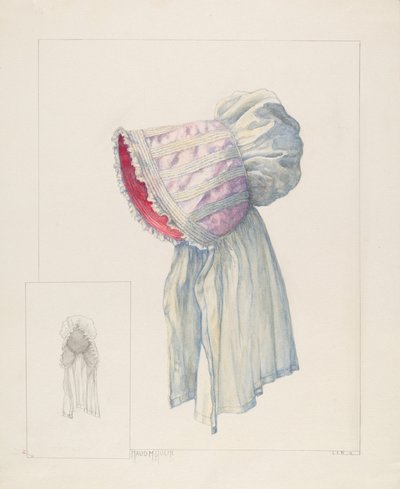 Baby Bonnet, c. 1937. alkotó: Maud M Holme