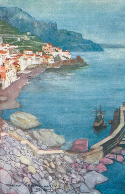 Este Amalfiban (színes litográfia) alkotó: Maurice (after) Greiffenhagen