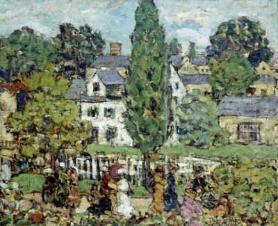 Délutáni séta, nyár, alkotó: Maurice Brazil Prendergast