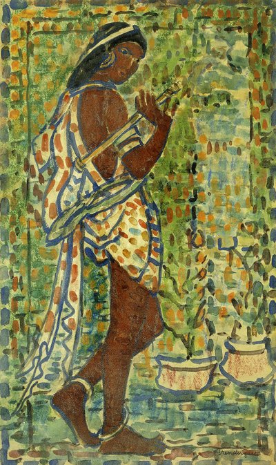Hindu táncos, 1910-1913 körül alkotó: Maurice Brazil Prendergast