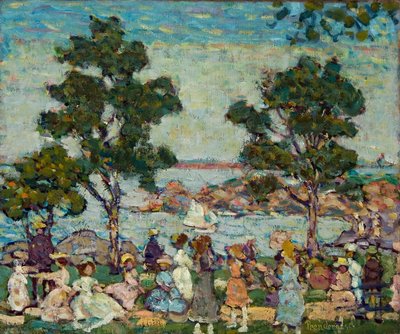 Táj (parki jelenet) alkotó: Maurice Brazil Prendergast