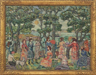 Táj figurákkal, 1921 alkotó: Maurice Brazil Prendergast