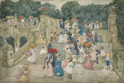 The Terrace Bridge, Central Park, 1901 alkotó: Maurice Brazil Prendergast