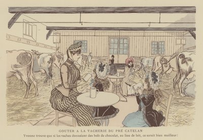 Illusztráció a Paris Brillanthoz (színes litó) alkotó: Maurice Charles Mathieu Bonvoisin