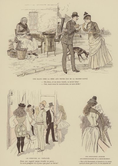 Illusztráció a Paris Brillanthoz (színes litó) alkotó: Maurice Charles Mathieu Bonvoisin