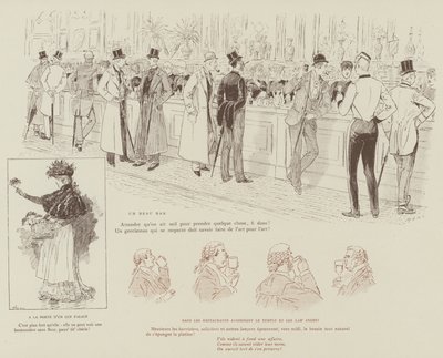 Illusztráció a Mars londoni életéhez alkotó: Maurice Charles Mathieu Bonvoisin