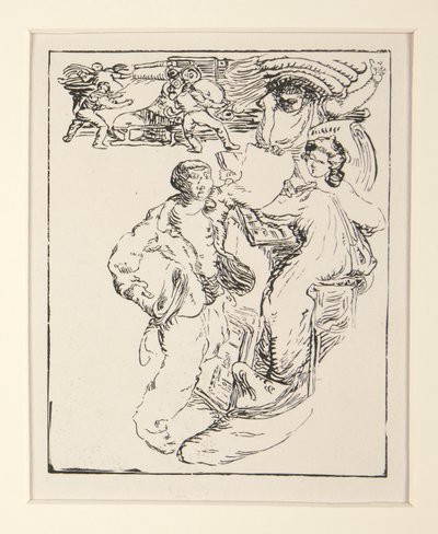 La Pensee utcai árusai; Camelot és papír, p. 29 alkotó: Maurice Delcourt