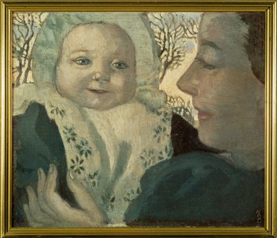 Bernadette és édesanyja (festmény vászonra) alkotó: Maurice Denis