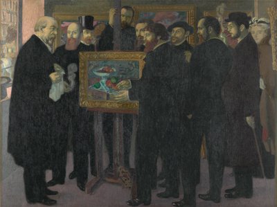 Hódolat Cézanne előtt, 1900. alkotó: Maurice Denis