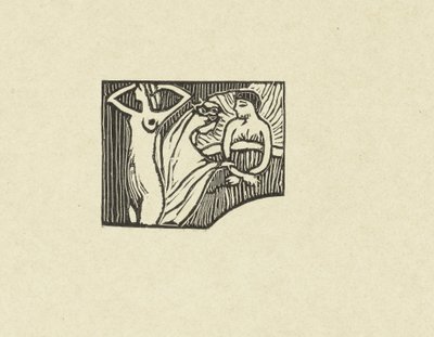 Illustratie bij gedicht uit dichtbundel Sagesse van Paul Verlaine Vésett fa próba a bölcsességért A próba (sorozat címe) alkotó: Maurice Denis
