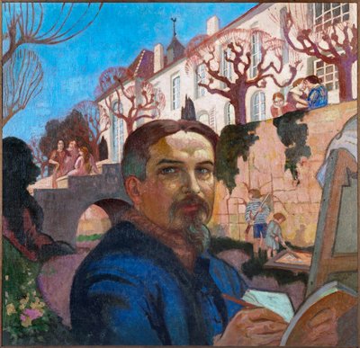 Maurice Denis, önarckép a perjelség előtt (olaj, vászon) alkotó: Maurice Denis