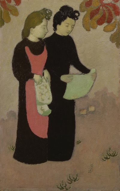 A két nővér, 1892 (panel) alkotó: Maurice Denis