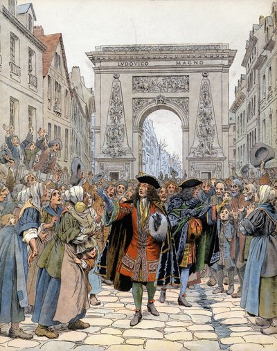 A párizsi Porte Saint-Denisben (Saint Denis) Boufflers marsallja (Louis Francois de Boufflers) alkotó: Maurice Leloir