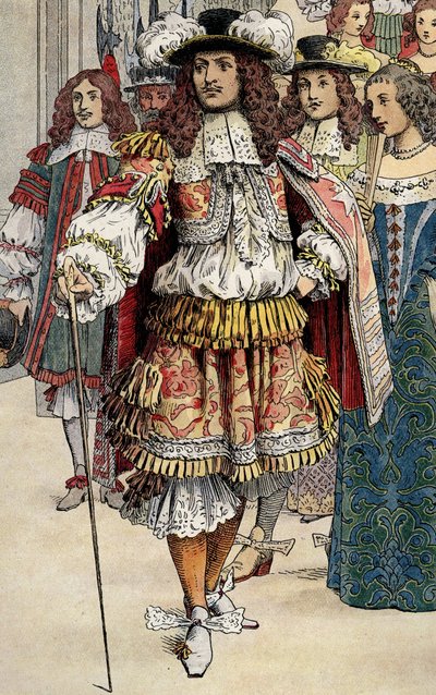 XIV. Lajos francia király Vaux Le Vicomte kastélyában alkotó: Maurice Leloir