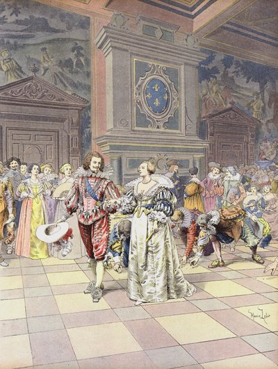 George Villiers, Buckingham első hercege a francia udvarban alkotó: Maurice Leloir