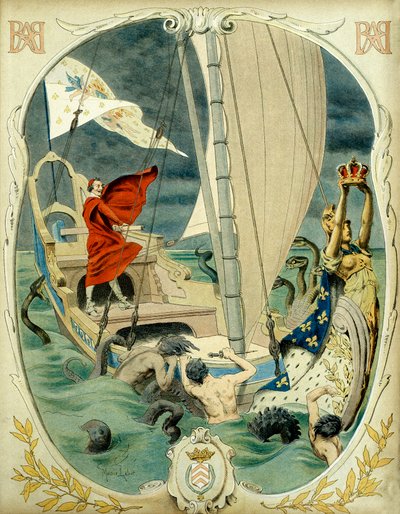 Franciaország története: Richelieu bíboros allegorikus ábrázolása (Armand Jean du Plessis alkotó: Maurice Leloir