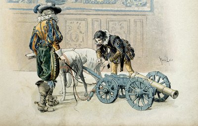 Franciaország története: Bár XIII. Lajos őrnagynak nyilvánította, folytatja gyermekjátékait kedvencével, Charles d