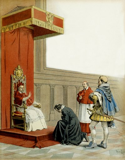 Franciaország története: Armand de Richelieu bíboros abbé (Armand Jean du Plessis) bemutatása alkotó: Maurice Leloir