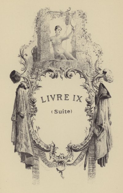 Illusztráció Jean-Jacques Rousseau vallomásai IX. könyvéhez (metszet) alkotó: Maurice Leloir