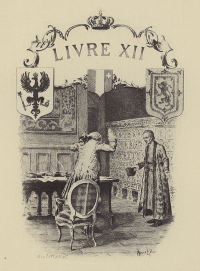 Illusztráció Jean-Jacques Rousseau vallomásai XII. könyvéhez (metszet) alkotó: Maurice Leloir