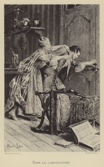 Laboratóriumban (mélynyomás) alkotó: Maurice Leloir