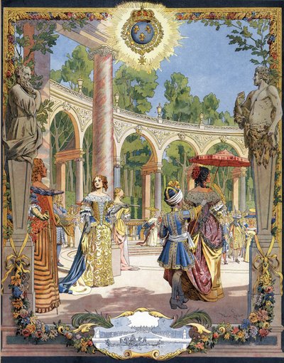 XIV. Lajos király, a Napkirály (Nap király vagy Nagy Lajos alkotó: Maurice Leloir