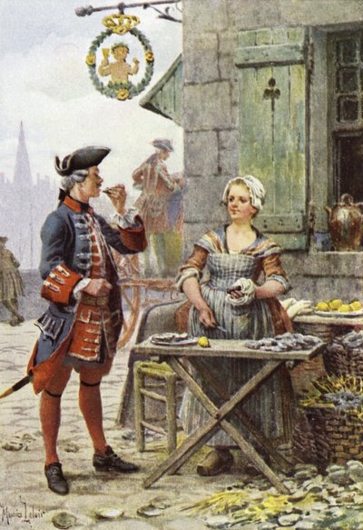LEcaillere, osztriga alkotó: Maurice Leloir