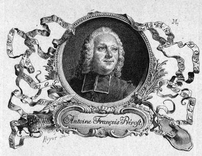 Prevost abbé (1697-1763), francia író, „Chevalier Des Grieux és Manon Lescaut története”. Metszet Maurice Leloir rajzai alapján (1885). alkotó: Maurice Leloir