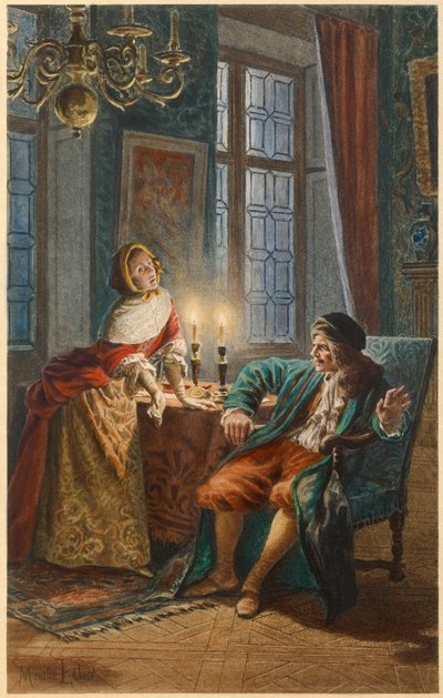 Moliere és Madeleine Bejart (illusztráció) alkotó: Maurice Leloir