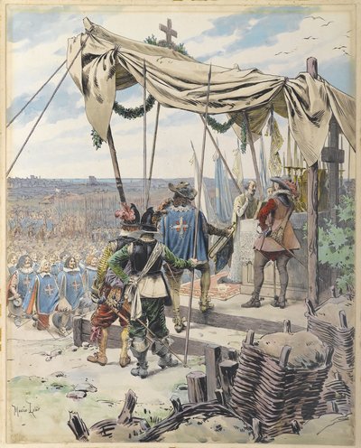 Richelieu a csata előtt c. 1900. alkotó: Maurice Leloir