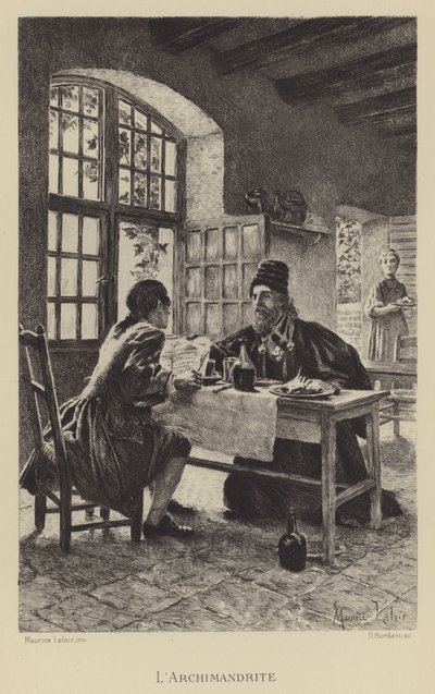 Az archimandrita (metszet) alkotó: Maurice Leloir