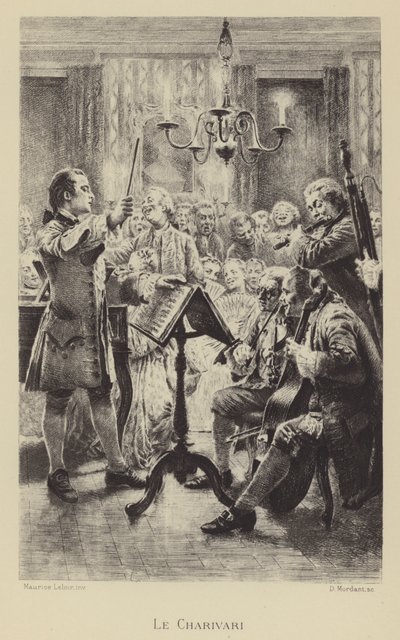 A charivari (metszet) alkotó: Maurice Leloir